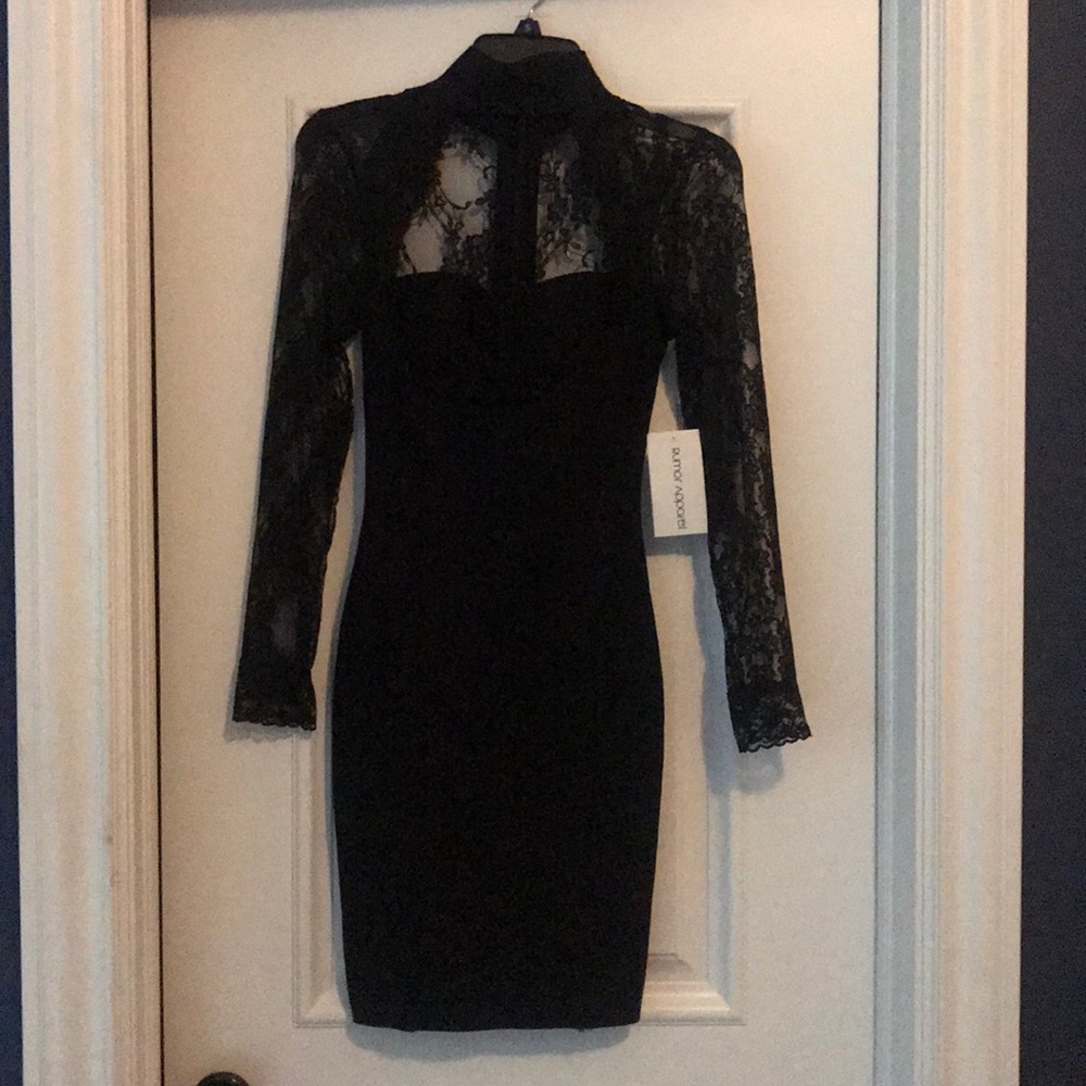 Rumor apparel Black tight dress